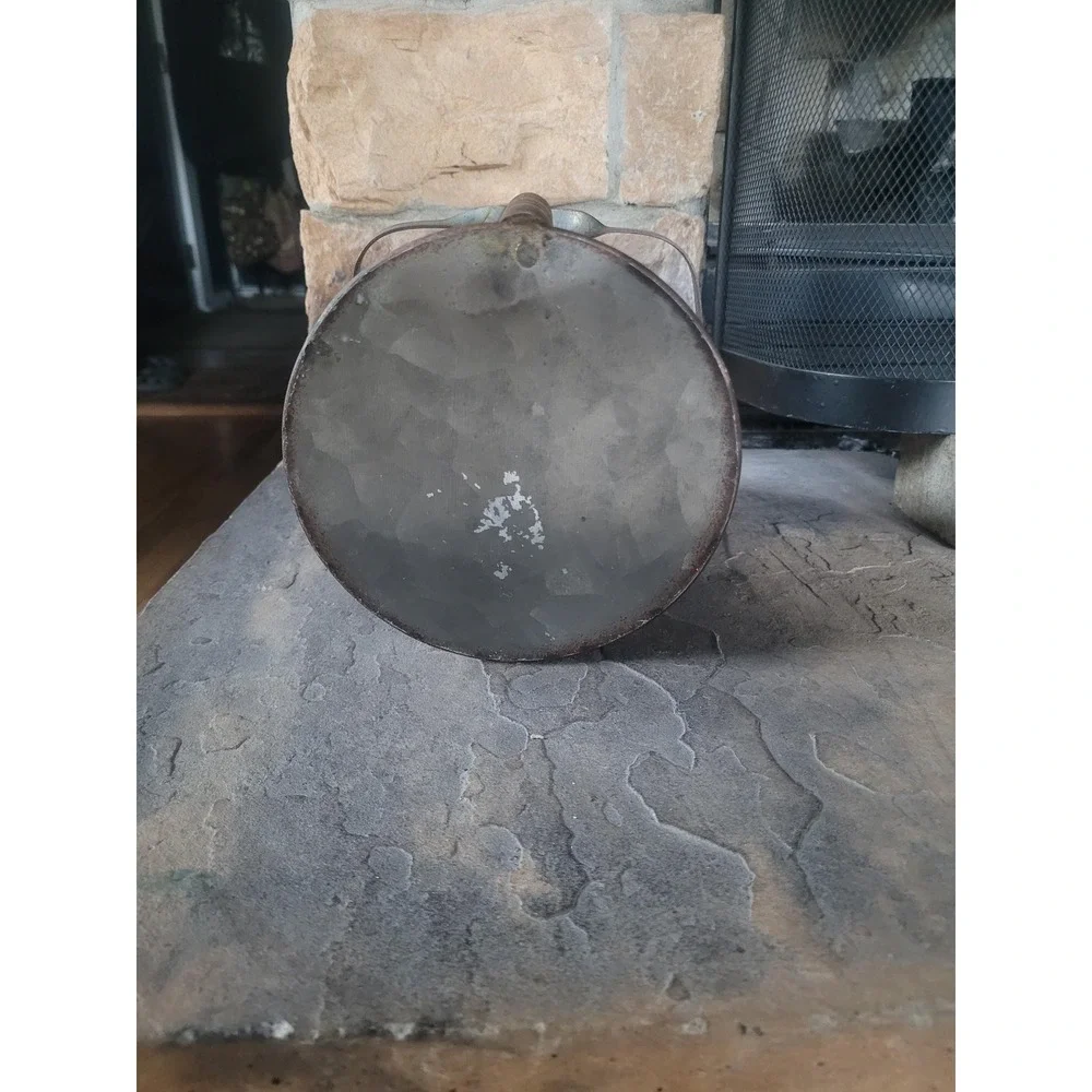 Vintage Galvanized Metal Ash Scoop Primitive Fireplace Coal Hod‎ Farmhouse Decor